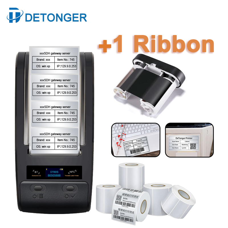 Commercial Ribbon Printing Machine - Imprimante d'étiquettes de laboratoire Portable par
