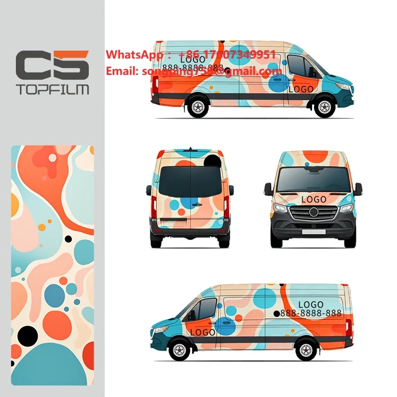 Commercial Wrap Printing - Film adhésif en vinyle personnalisé pour