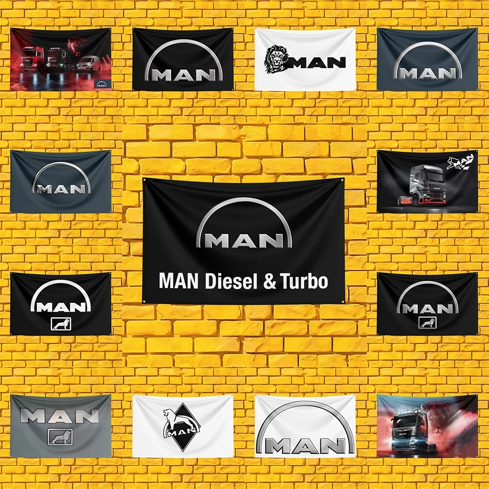 Commercial Wall Printing - Drapeau de camion commercial allemand, 3x5