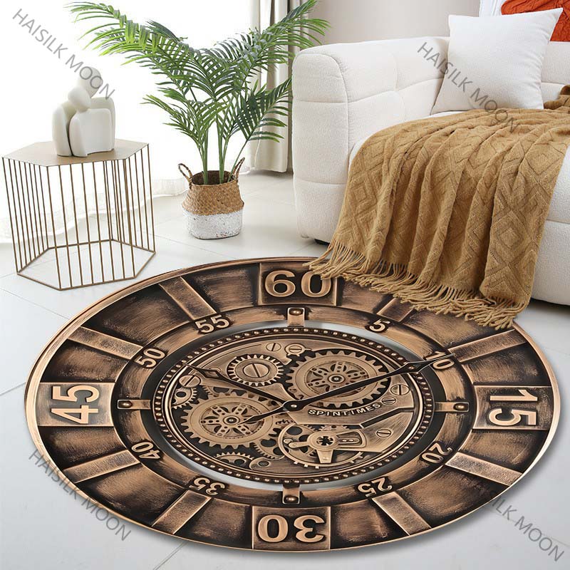 1PC Tapis rond vintage imprimé - Commercial Wall Printing avis et prix