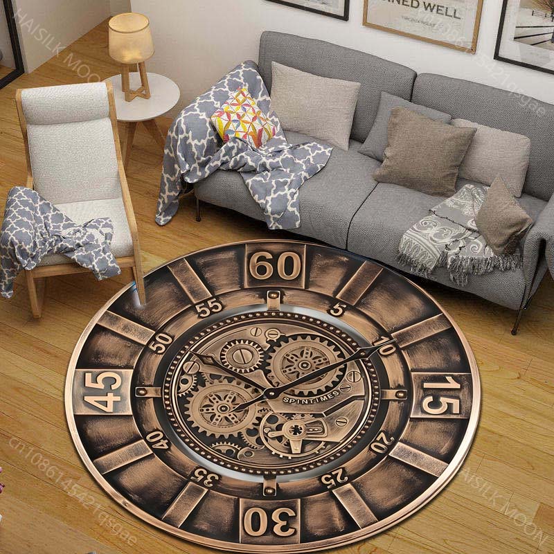 1PC Tapis rond vintage imprimé - Commercial Wall Printing avis et prix